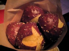 unvegan rare 120 degrees 1 Pretzel bread? More like pretzel heaven.