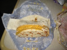 Behold! The Cheesy Gordita Crunch...and partner.
