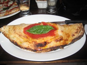 My calzone seems to have a tree part on it.