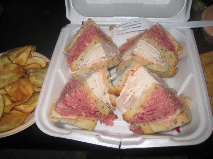 A MultiMeaty Sandwich from Factor’s Deli The Unvegan