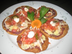 Nachos in the Costa Rican style.