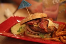 All cheeseburgers should come with cocktail umbrellas.