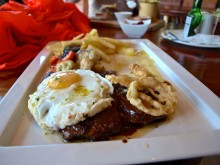 Mmmm steak and eggs.