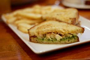 Green sandwich.